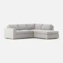 Glozin II Sectional Sofa in Latex—Gray